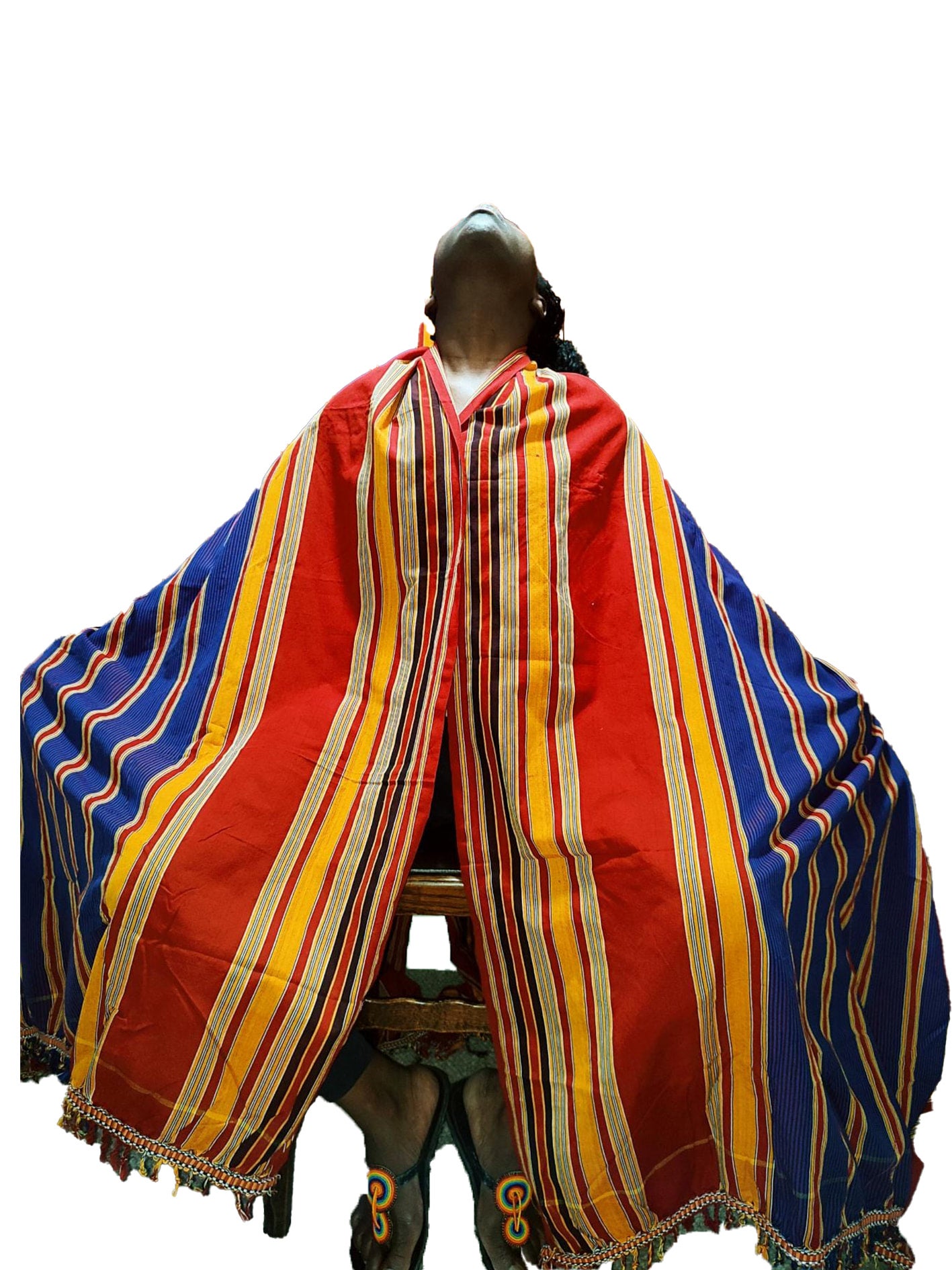 Ugandan Style Kikoy  Cotton  Super Large (DCN4-Blue) | Konymoi Store